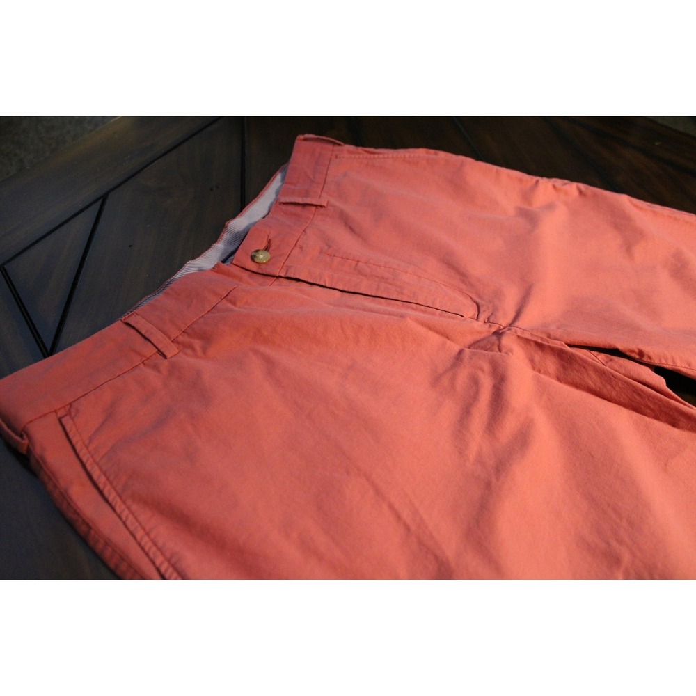 Peter Millar Shorts Mens 35 Pink Cotton Chino Casual Classic Fit 9 In Summer